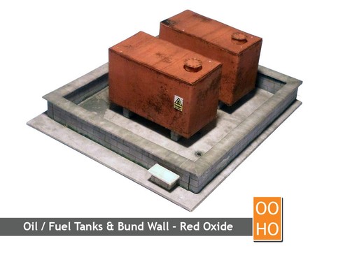 Oil diesel tanks bund wall - /,